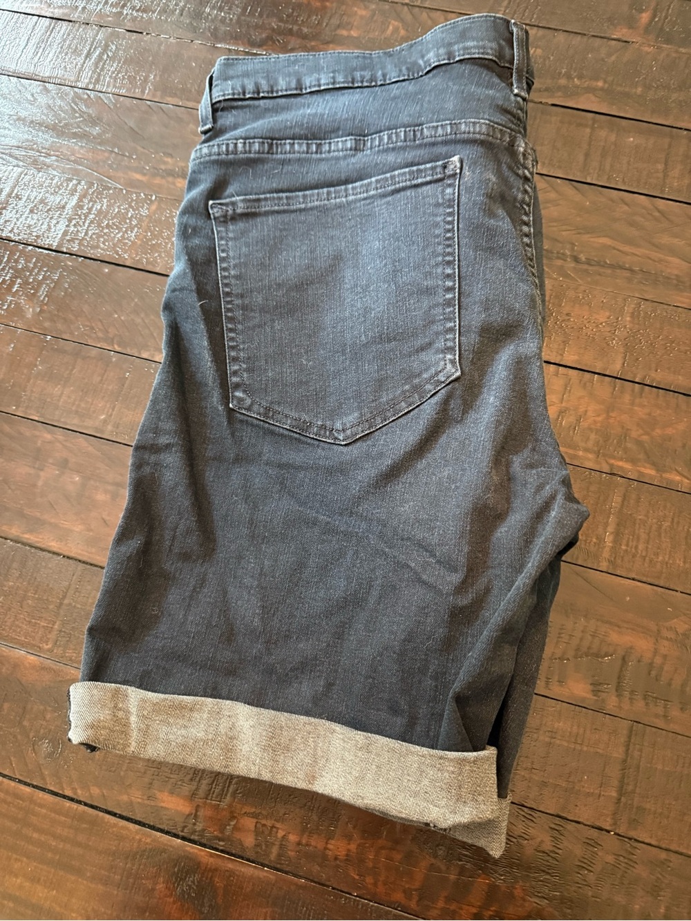 Express High Rise Bermuda shorts in Dark Blue